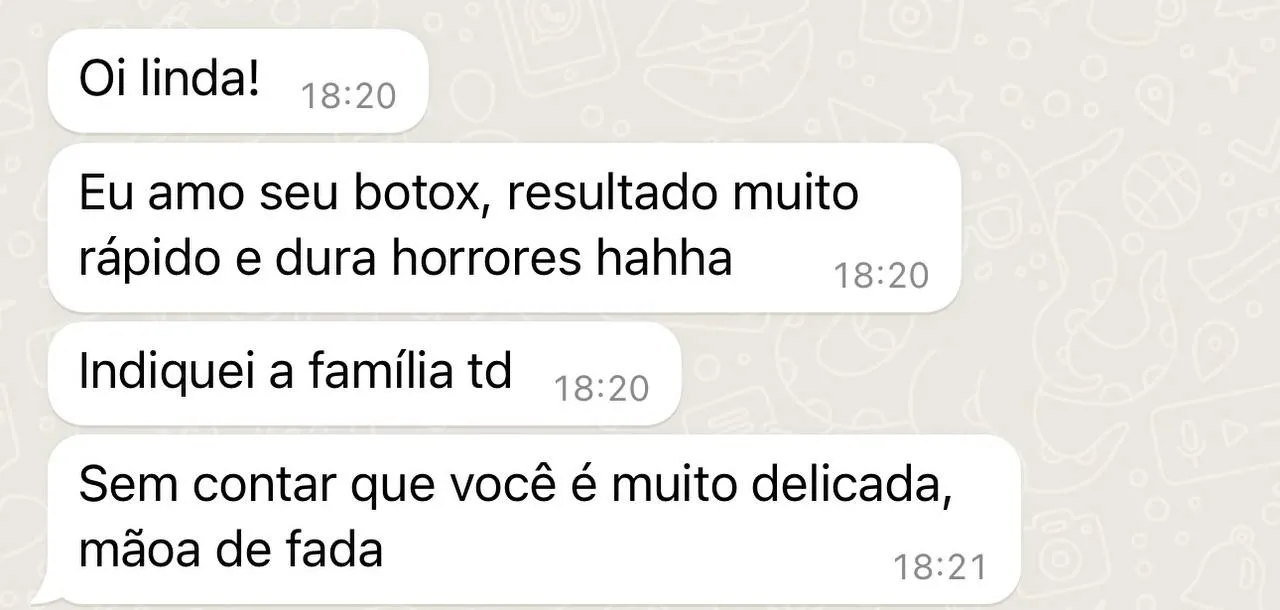 Print do depoimento de Paciente