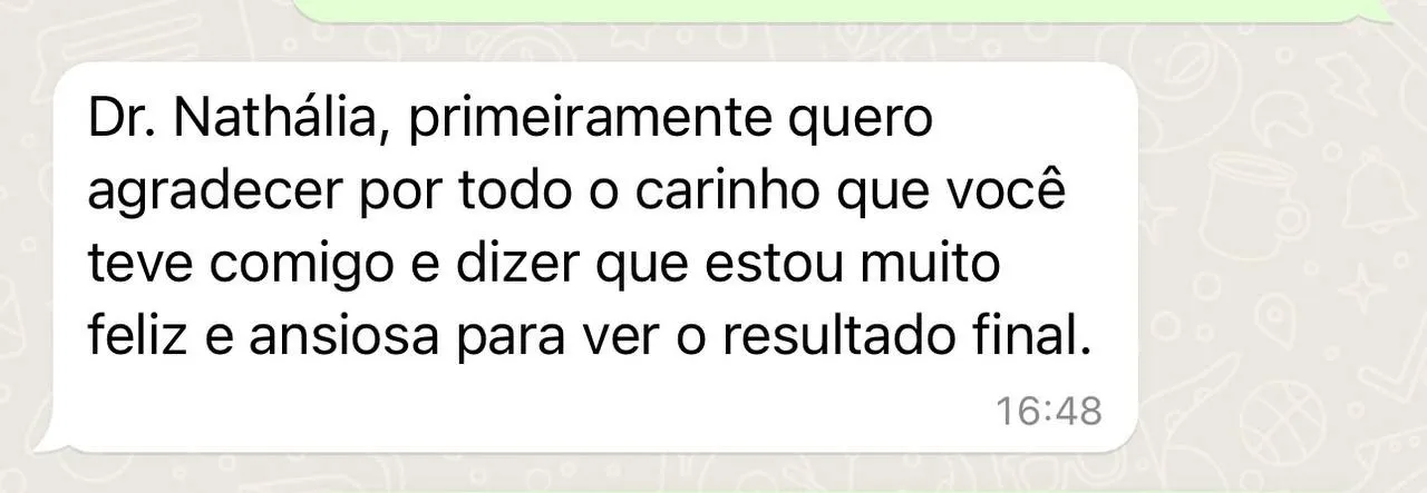 Print do depoimento de Paciente
